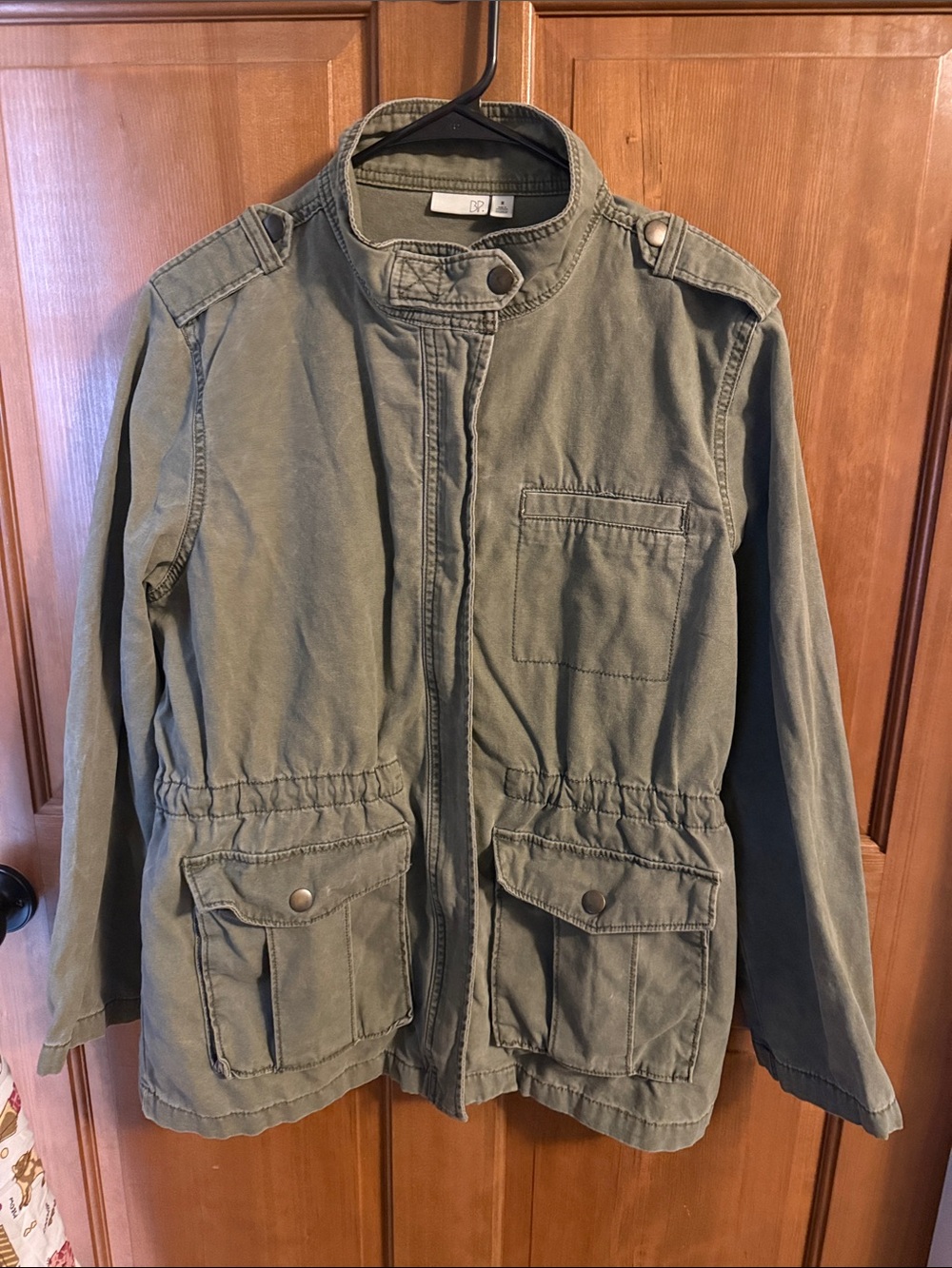 bp Olive Green women’s Utility Jean Jacket